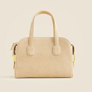 J.Crew Small Berkeley top-handle bag in suede and leather : Light Khaki : NWT